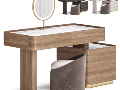 Luxurious Dressing Table By litfad 3D model