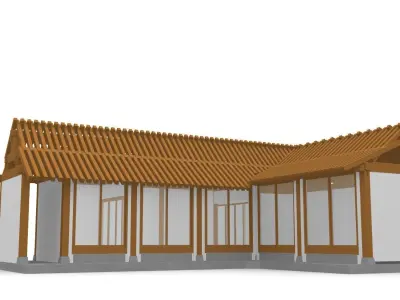 Hanok 3d chinese house 3D model