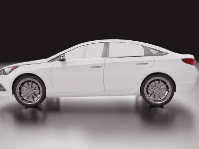 2016 Hyundai Sonata LP Low-poly 3D model