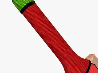 Cricket Bat Low-poly 3D model