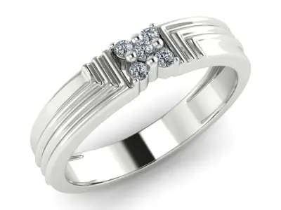 light weight gold diamond rings-C111116SKCH2026000-wt-5-10 3D print model