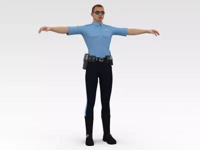 Police Cop  3D model