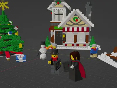 Wikibricks3D - 10199 Winter-Toy-Shop 3D print model