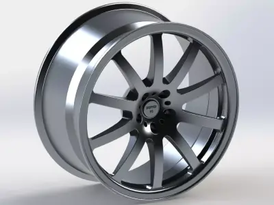 3D Modelled Alloy Wheel 3D model