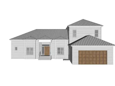 Cottage House-10 3D model