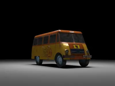 ZSD Nysa N59  Low-poly 3D model