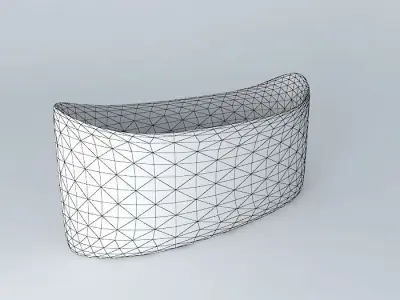 bowl curved bathtub Free 3D model