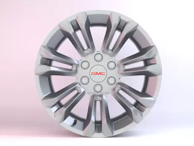 GMC FR55 OEM Wheels  Low-poly 3D model