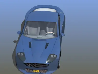 Sports Coupe Low-poly 3D model