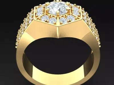 Luxury Men Rings Designs 5MR082 3D print model