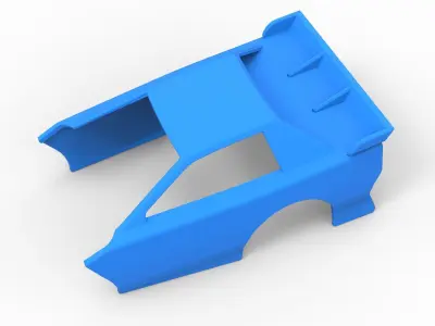 Shell of New Zealand Modified Stock car Version 2 Scale 1 to 25 3D print model