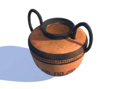 Greek Vase Free low-poly 3D model