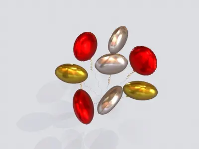Helium Balloons 3D model