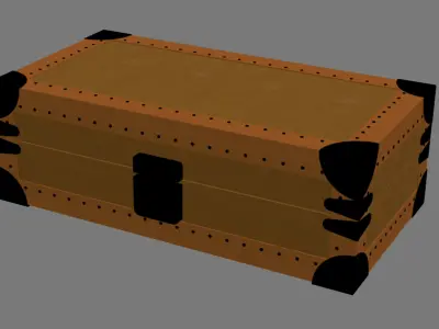 Luxury Leather Box 3D model