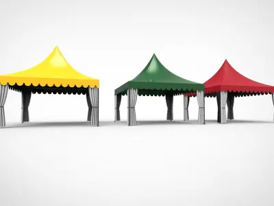 outdoor tent event 3D model
