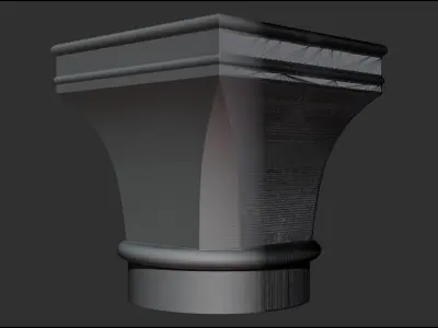 9 Romanic and Gothic capitals 3D model