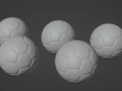 Soccer Balls 3D model