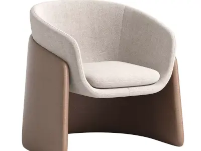 Seba Lounge Armchair By Davis 3D model