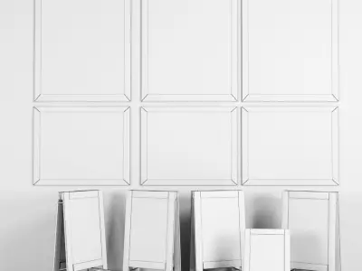 chalk board 01 3D model