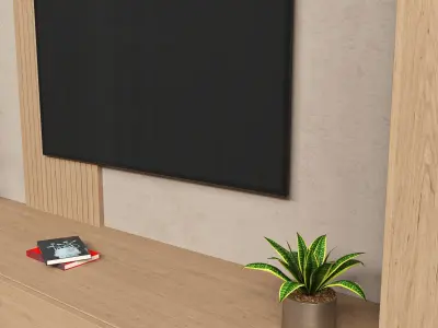 tv wall 6-2 3D model