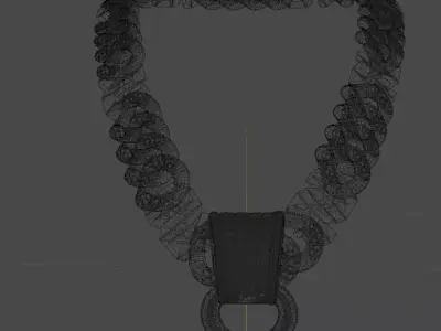 Money Cuban Link Free 3D model