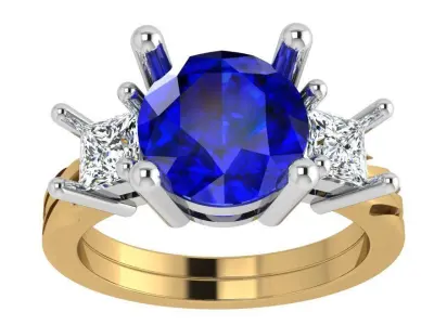 Round Cut Basket Setting Ring 4365 3D print model