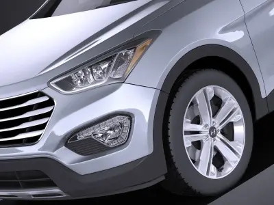 Hyundai Santa Fe 2015 VRAY 3D model