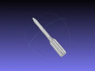 Russian Proton Rocket Printable Model 3D print model