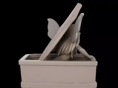 Fairy in Coffin 3D print model