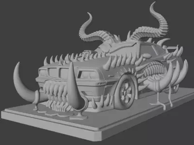 Halloween Beast Car Demonic Ride of Terror 3D print model