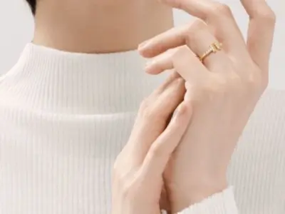 Tiffany Ring T Jewelry Gold HK-071 3D print model