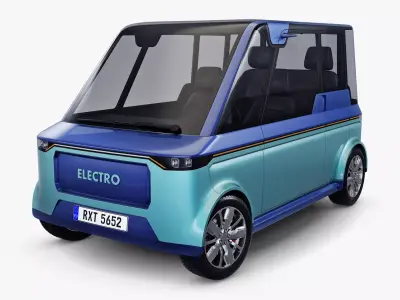 Generic Compact City Car v 2 3D model