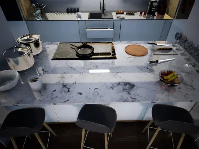 House Package  500 Variations Low-poly 3D model