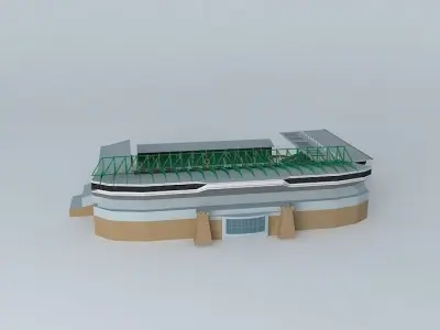 Upton park Stadium Free 3D model