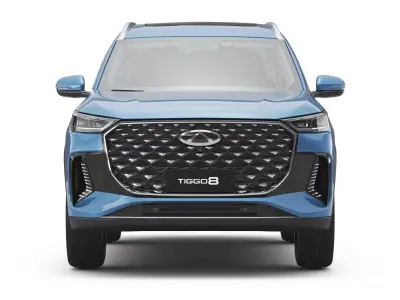 2026 Chery Tiggo 8 Hybrid with Interior 3D model