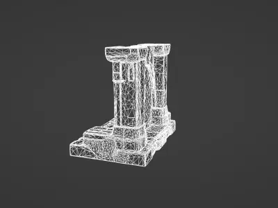 Ancient Ritual Altar with Glowing Runes   3D model