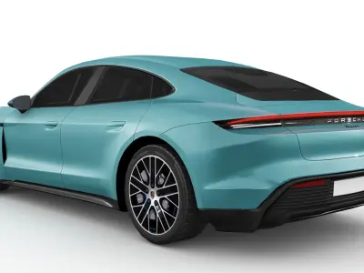 Porsche Taycan 2024 Low-poly 3D model