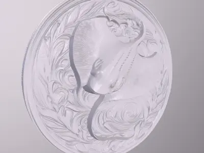 Stingray 6 basrelief for 3D printing 3D print model