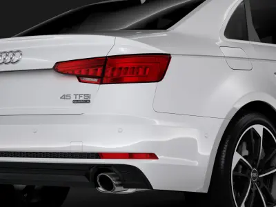 Audi A4 L 45 TFSI quattro S line B9 2016 3D model