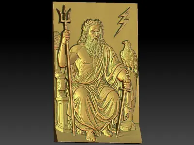 1 Zeus CNC Relief Model 3D print model