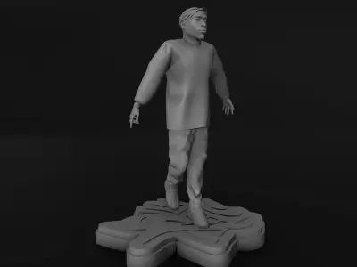 Tupac Spitting Statue 3D print model