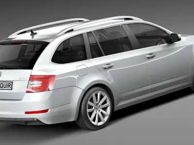 Skoda Octavia 2013 combi 3D model