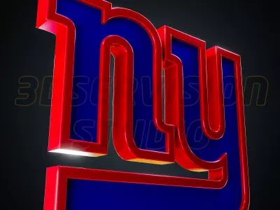 New York Giants logo - Cinematic - 3D print 3D model