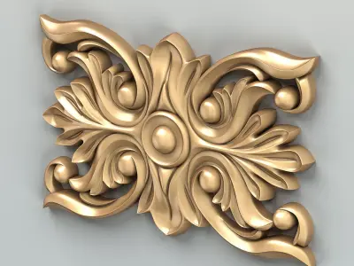 Square rosette 013 3D model