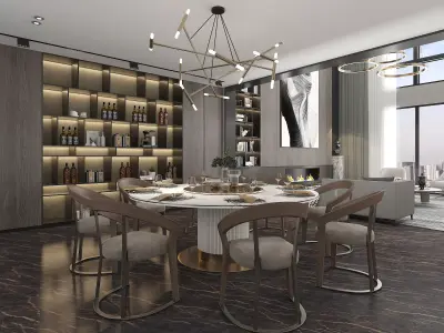Duplex Apartment Interior 3D model