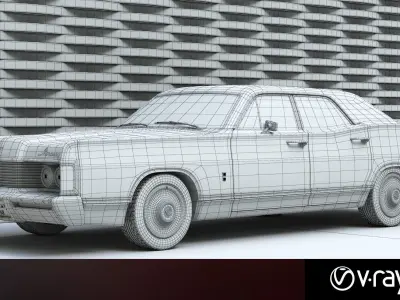 Mercury park Lane 1968 3D model