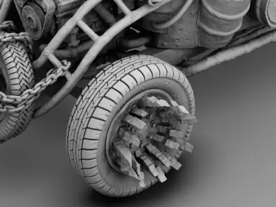 Mad Car 3D print model