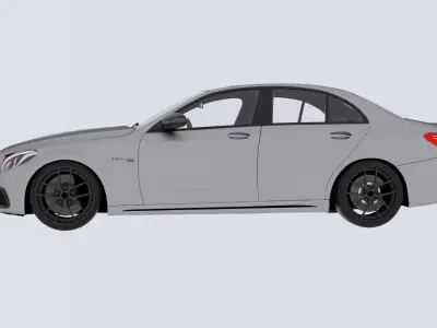 Mercedes C63 AMG 3D model