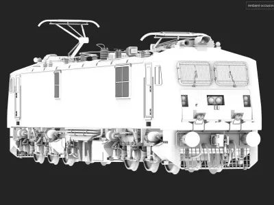 Indian Railway Locomotive Pack Low-poly 3D model
