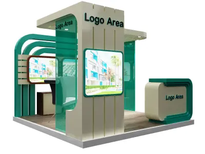 Booth Exhibition Stand a114  3D model